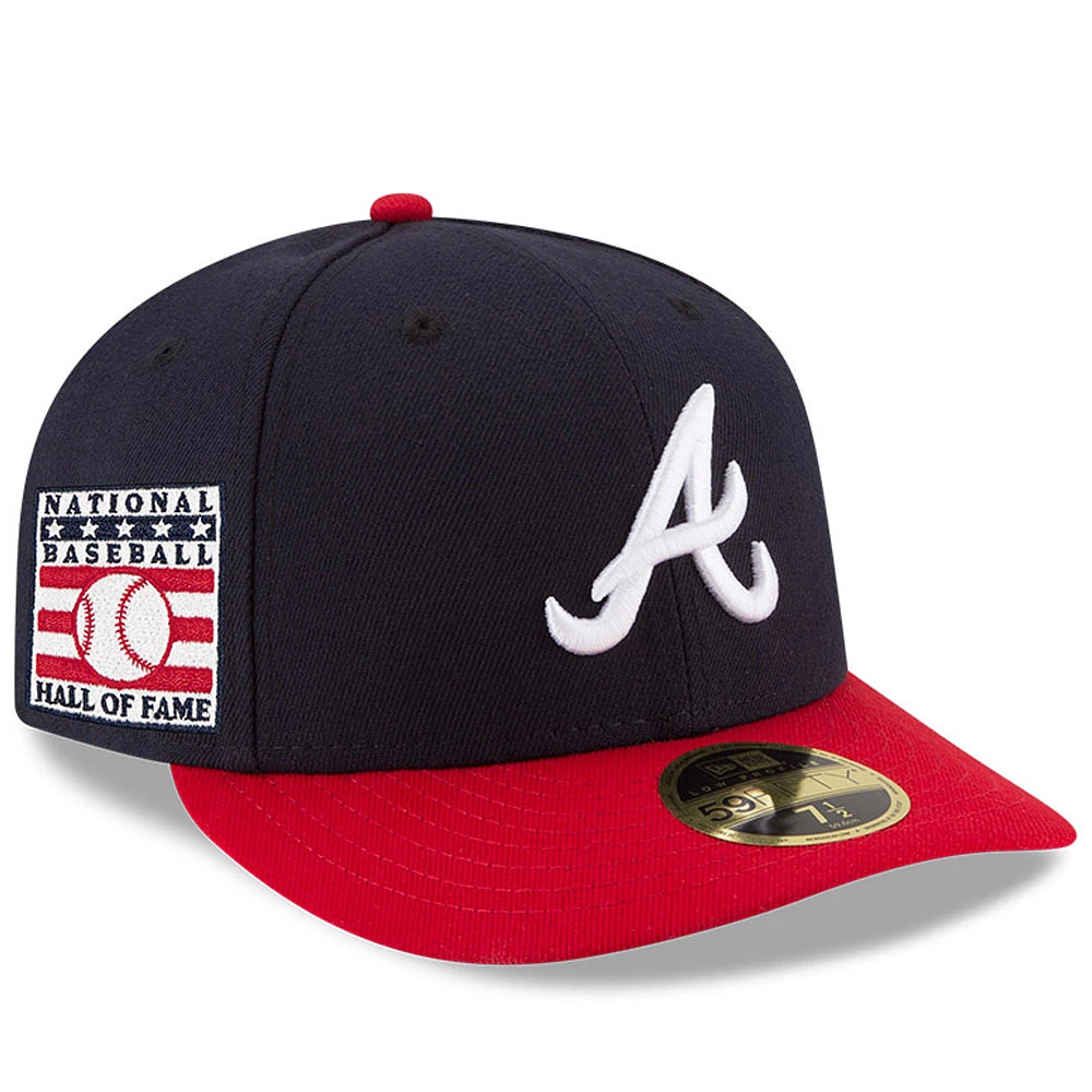 Men's New Era Navy/Red Atlanta Braves National Baseball Hall of Fame Low Profile 59FIFTY Fitted Hat