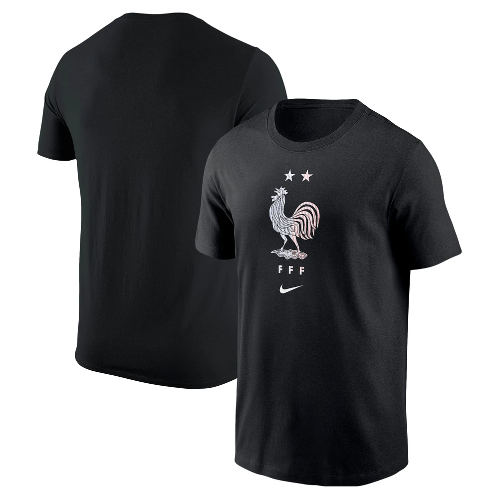 Men's Nike Black France National Team Jersey Hook Core T-Shirt