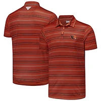 Men's Columbia Orange Oregon State Beavers PFG Super Terminal Tackle™ Omni-Shade™ Stripe Polo