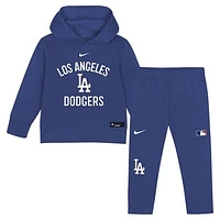 Toddler Nike  Royal Los Angeles Dodgers 2-Piece Club Fleece Pullover Hoodie & Sweatpants Set