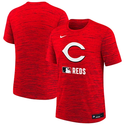 Youth Nike Red Cincinnati Reds Authentic Collection Velocity Performance T-Shirt