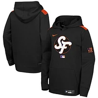 Youth Nike  Black San Francisco Giants 2025 City Connect Authentic Collection Performance Pullover Hoodie