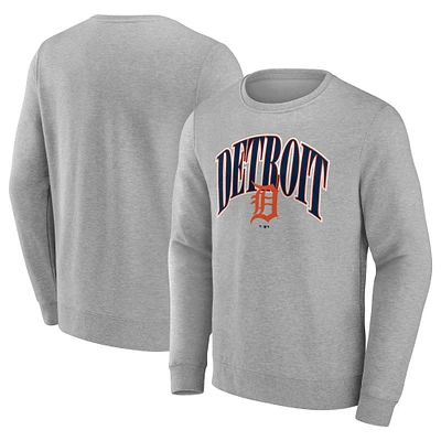 Men's Gray Detroit Tigers Arch Pullover Sweatshirt