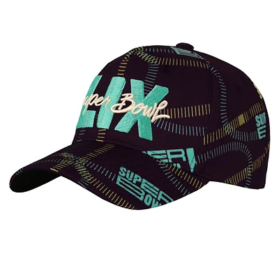 Youth Black Super Bowl LIX Adjustable Hat