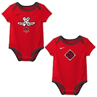 Newborn Nike  Red Chicago White Sox 2025 City Connect Two-Piece Bodysuit Set