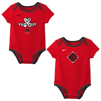 Newborn Nike  Red Chicago White Sox 2025 City Connect Two-Piece Bodysuit Set