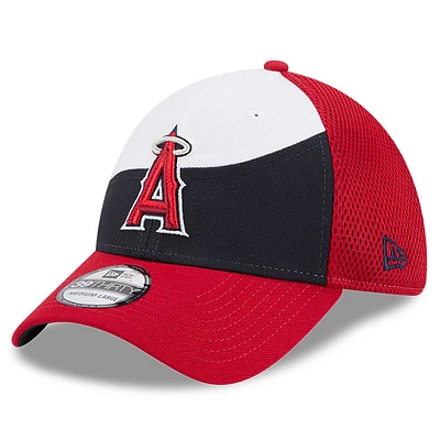 Men's New Era  White/Navy Los Angeles Angels 2025 Spring Training 39THIRTY Flex Hat