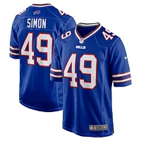 Men's Nike Shayne Simon  Royal Buffalo Bills Game Jersey