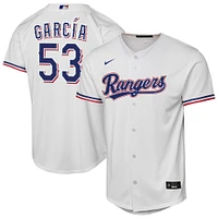 Youth Nike Adolis Garcia White Texas Rangers Home Replica Player Jersey