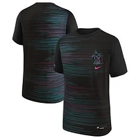 Youth Nike Black Miami Marlins 2025 City Connect Authentic Collection Legend T-Shirt