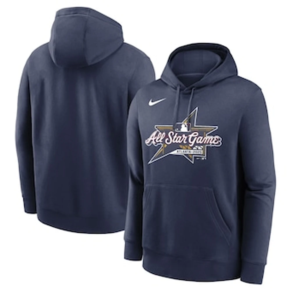 Men's Nike Navy 2025 MLB All-Star Game Logo Club Fleece Pullover Hoodie