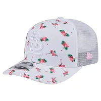 Men's New Era  White St. Louis Cardinals Flamingo Mesh Back 9SEVENTY Stretch-Snap Hat