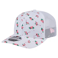 Men's New Era  White New York Mets Flamingo Mesh Back 9SEVENTY Stretch-Snap Hat