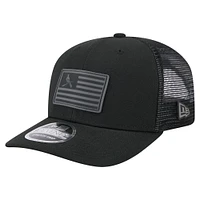 Men's New Era Black St. Louis Cardinals Tonal Flag 9SEVENTY Stretch-Snap Hat