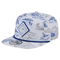 Men's New Era White Toronto Blue Jays Printed Island Golfer Snapback Hat