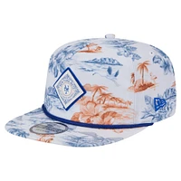 Men's New Era White New York Mets Printed Island Golfer Snapback Hat