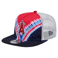Men's New Era Los Angeles Angels Tie-Dye Golfer Trucker Adjustable Hat
