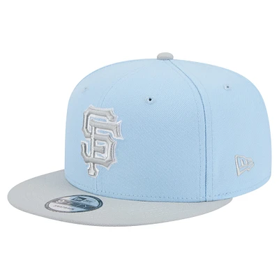 Man's New Era Light Blue/Gray San Francisco Giants 2-Tone Color Pack 9FIFTY Snapback Hat