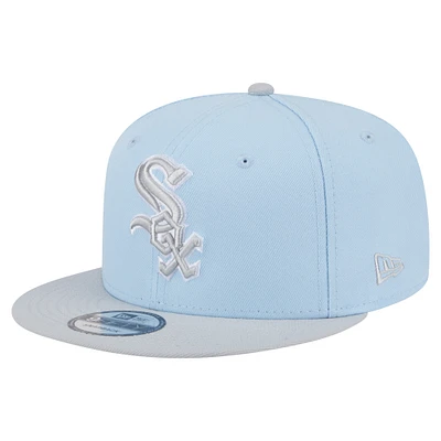 Man's New Era Light Blue/Gray Chicago White Sox 2-Tone Color Pack 9FIFTY Snapback Hat