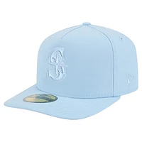 Men's New Era  Light Blue Seattle Mariners Color Pack A-Frame 59FIFTY Fitted Hat
