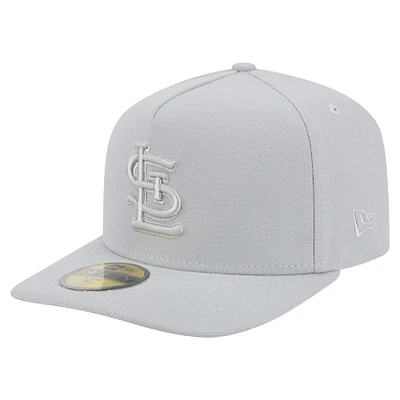 Men's New Era  Gray St. Louis Cardinals Colorpack A-Frame 59FIFTY Fitted Hat