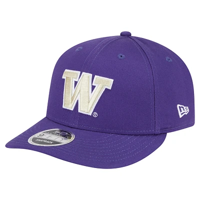 Men's New Era Purple Washington Huskies Low Profile 9FIFTY Snapback Hat