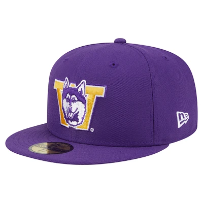 Men's New Era Purple Washington Huskies Vault 59FIFTY Fitted Hat