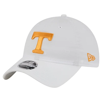 Men's New Era White Tennessee Volunteers Active Ripstop 9TWENTY Adjustable Hat