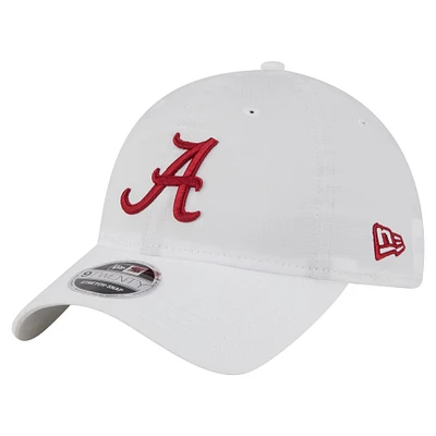 Men's New Era White Alabama Crimson Tide Active Ripstop 9TWENTY Adjustable Hat