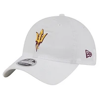 Men's New Era White Arizona State Sun Devils Active Ripstop 9TWENTY Adjustable Hat