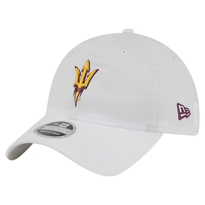 Men's New Era White Arizona State Sun Devils Active Ripstop 9TWENTY Adjustable Hat