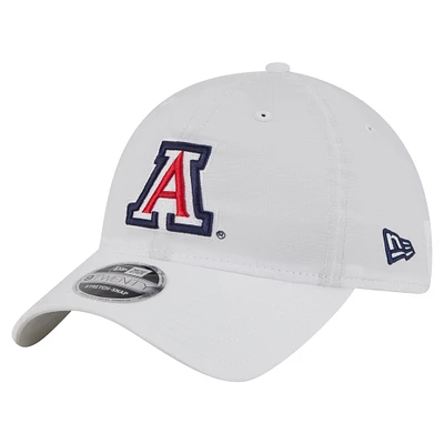 Men's New Era White Arizona Wildcats Active Ripstop 9TWENTY Adjustable Hat