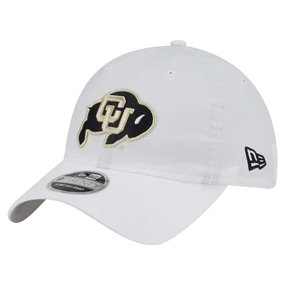 Men's New Era White Colorado Buffaloes Active Ripstop 9TWENTY Adjustable Hat