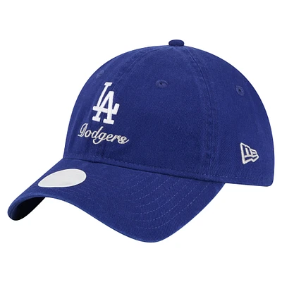 Women's New Era  Royal Los Angeles Dodgers Preppy Team 9TWENTY Adjustable Hat