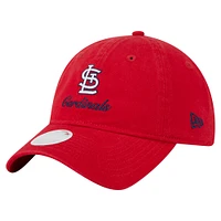 Women's New Era  Red St. Louis Cardinals Preppy Team 9TWENTY Adjustable Hat