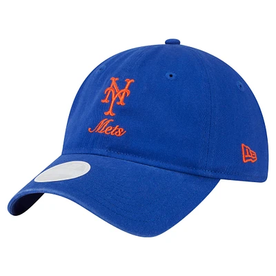 Women's New Era  Royal New York Mets Preppy Team 9TWENTY Adjustable Hat
