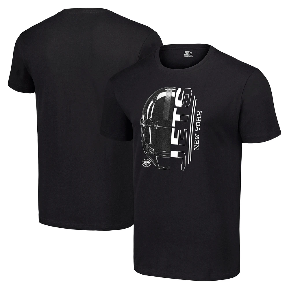 Men's Starter Black New York Jets T-Shirt