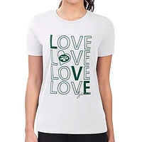 Women's G-III 4Her by Carl Banks New York Jets Large Love Team T-Shirt