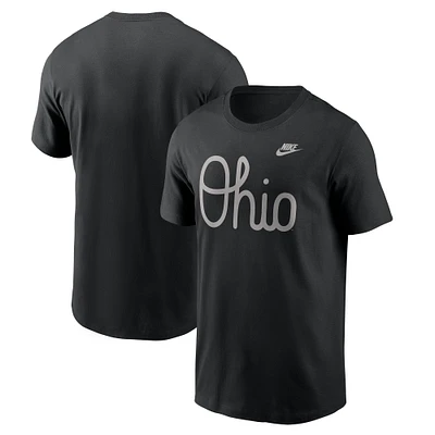 Men's Nike Black Ohio State Buckeyes Vintage Script T-Shirt