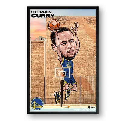 Stephen Curry Golden State Warriors Framed 14" x 20" Player Caricature Art