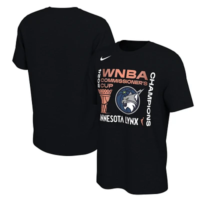 Unisex Nike Black Minnesota Lynx 2024 WNBA Commissioner's Cup Champions T-Shirt