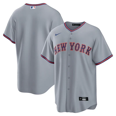 Men's Nike  Gray New York Mets Away Replica 2.0 Jersey