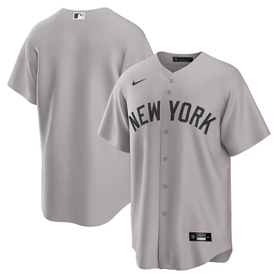 Men's Nike  Gray New York Yankees Away Replica 2.0 Jersey