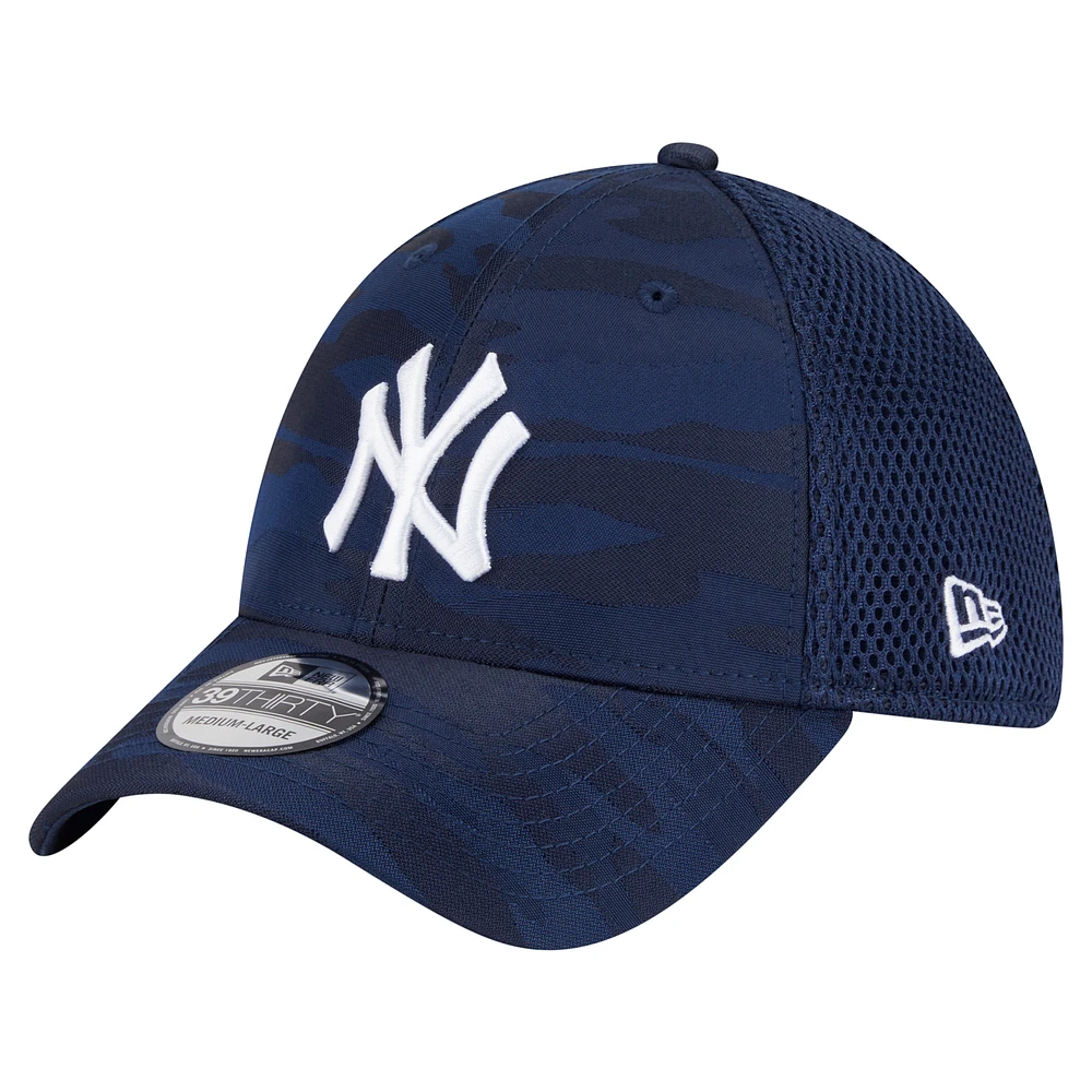Men's New Era Navy York Yankees Subtle Camo 39THIRTY Flex Hat