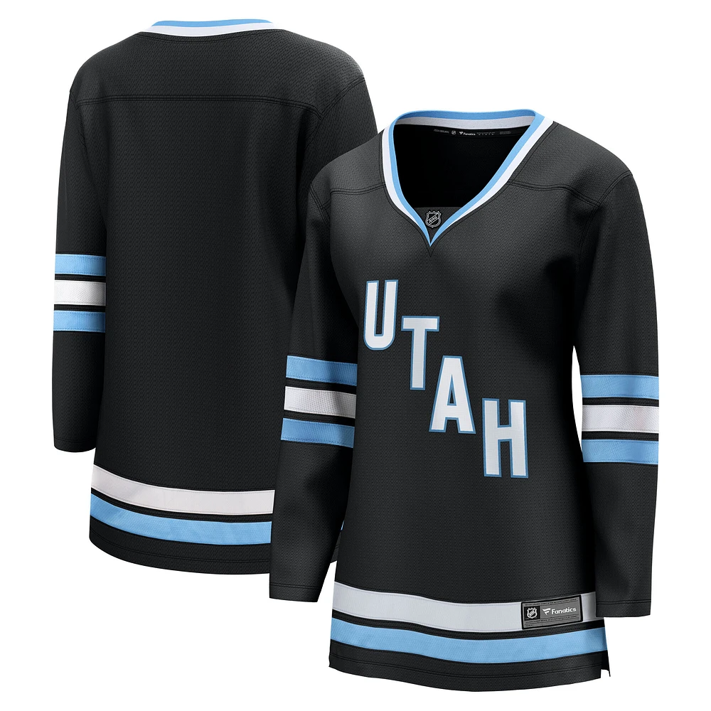 Women's Fanatics  Black Utah Hockey Club Premier Breakaway Home Jersey