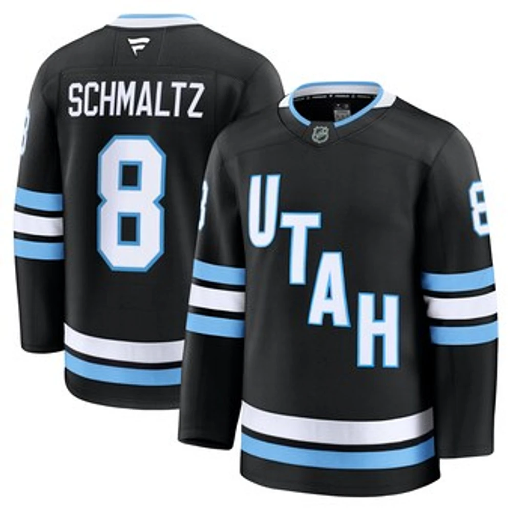 Men's Fanatics Nick Schmaltz Black Utah Hockey Club Home Premium Jersey