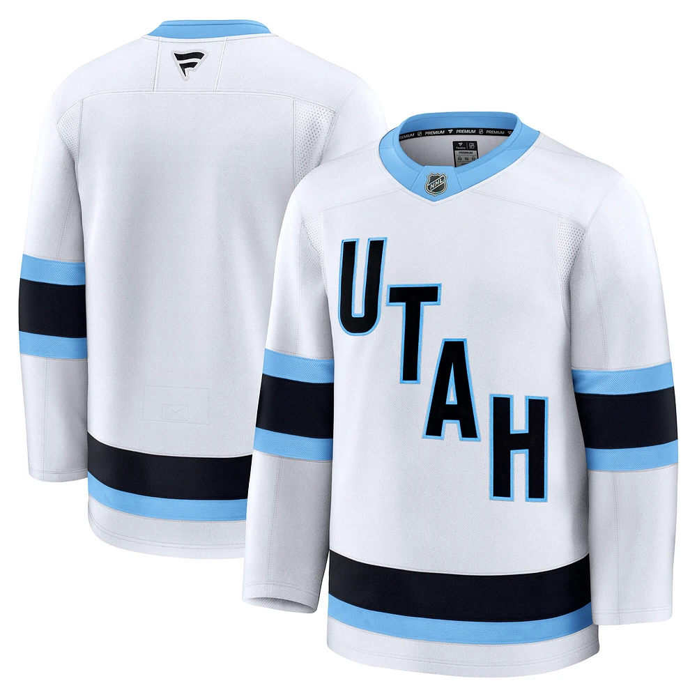 Men's Fanatics White Utah Hockey Club Away Premium Jersey