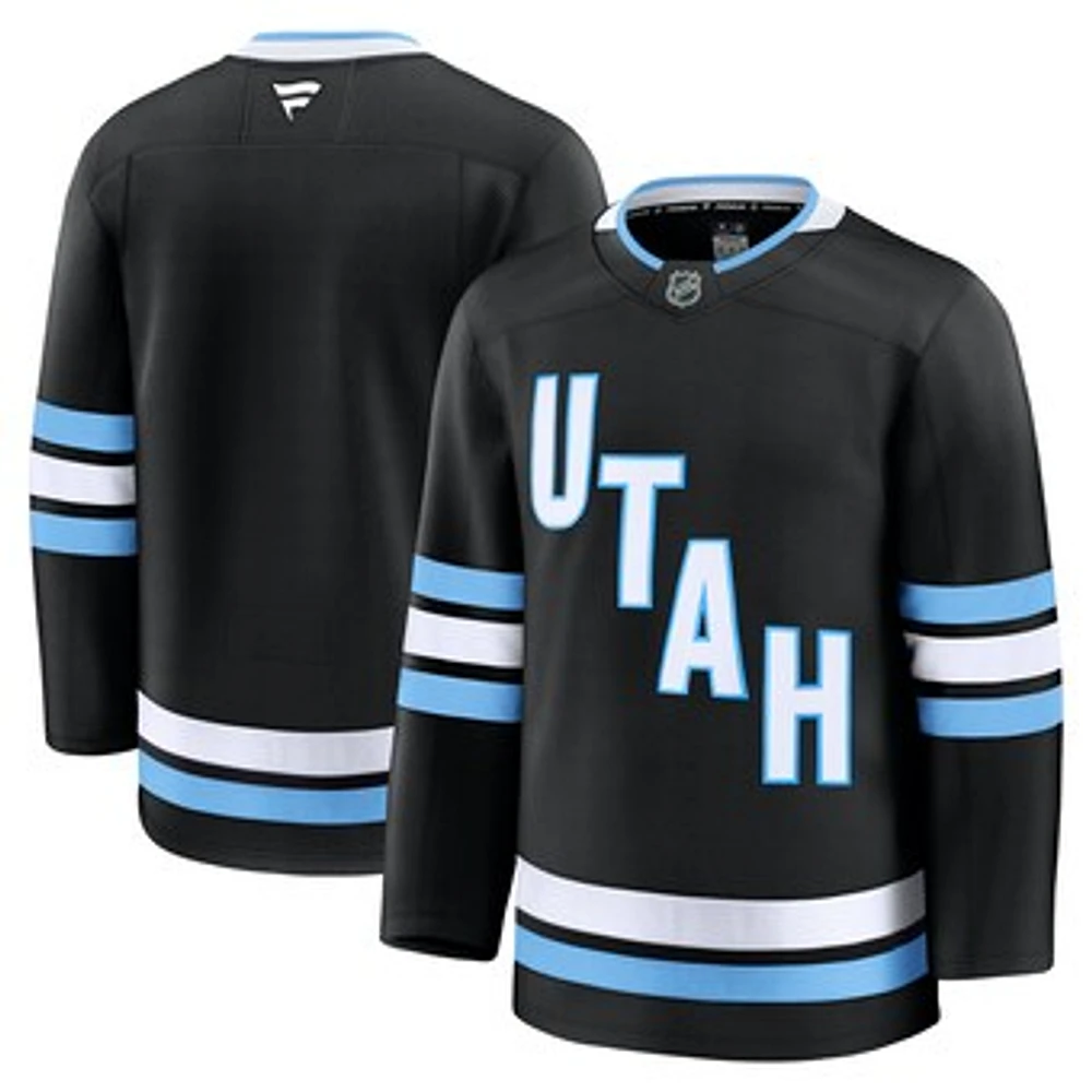 Men's Fanatics Black Utah Hockey Club Home Premium Jersey