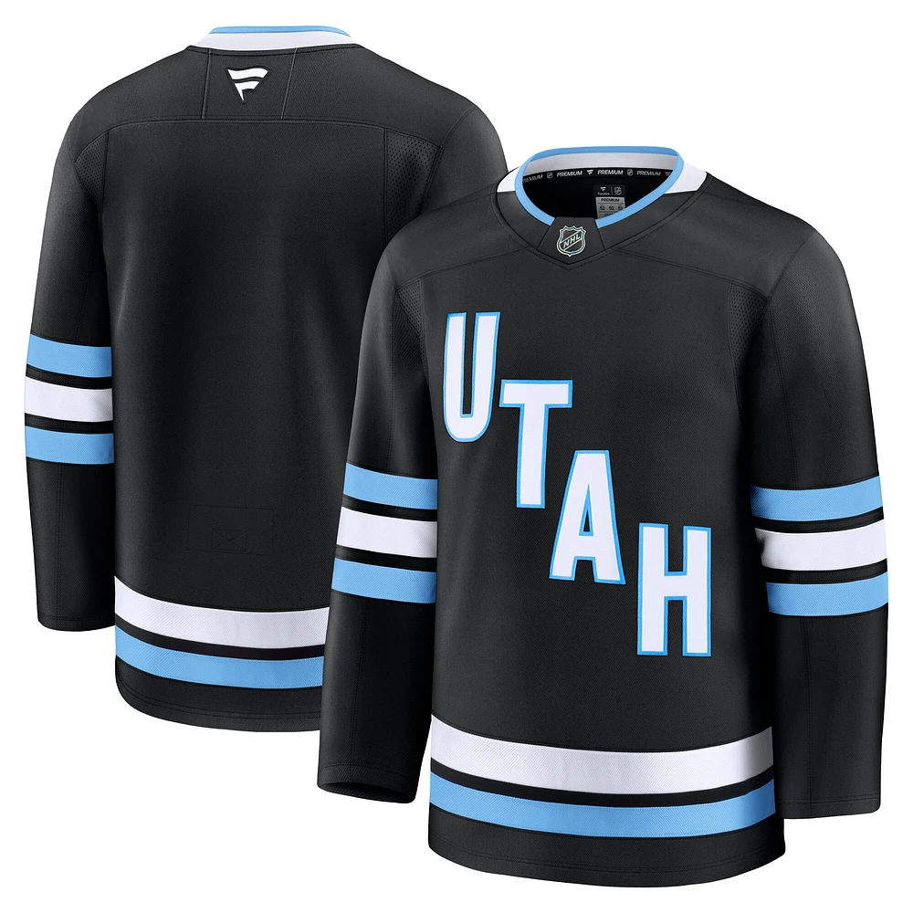 Men's Fanatics Black Utah Hockey Club Home Premium Jersey