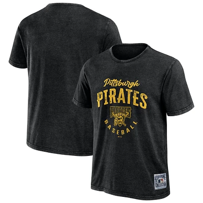 Men's Darius Rucker Collection by Fanatics Black Pittsburgh Pirates Cooperstown Washed T-Shirt